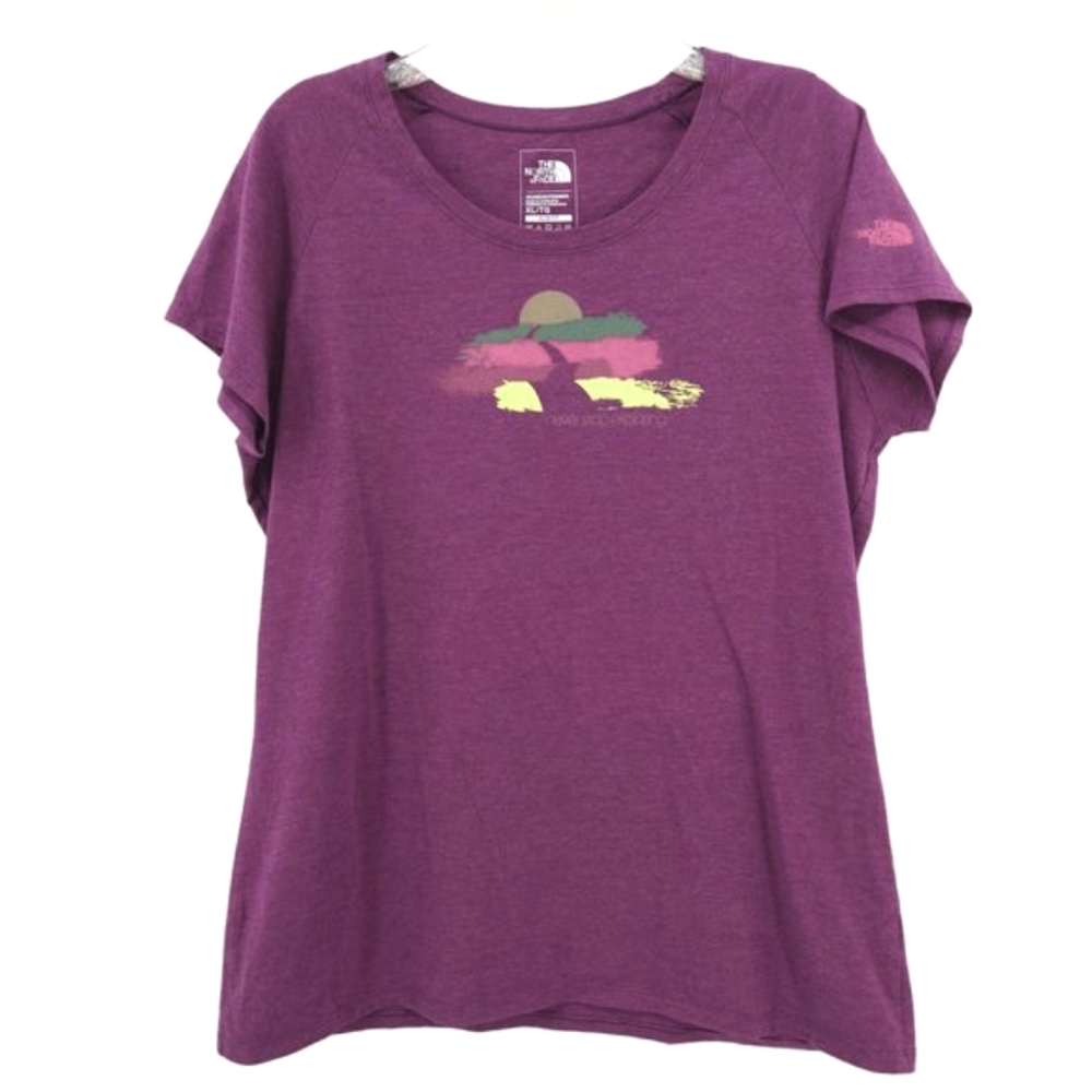 The North Face Women's Purple Short Sleeve Graphic Tee